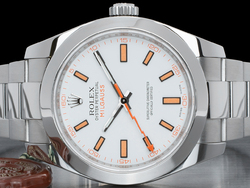 Rolex Milgauss 116400 Oyster Bracelet White Dial